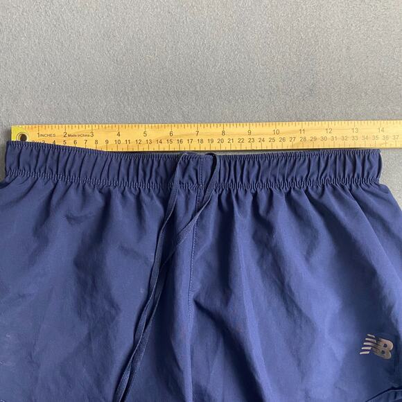 New Balance Athletic Running Shorts Womens S Navy Blue 3" Inseam Elastic Waist - Picture 5 of 9